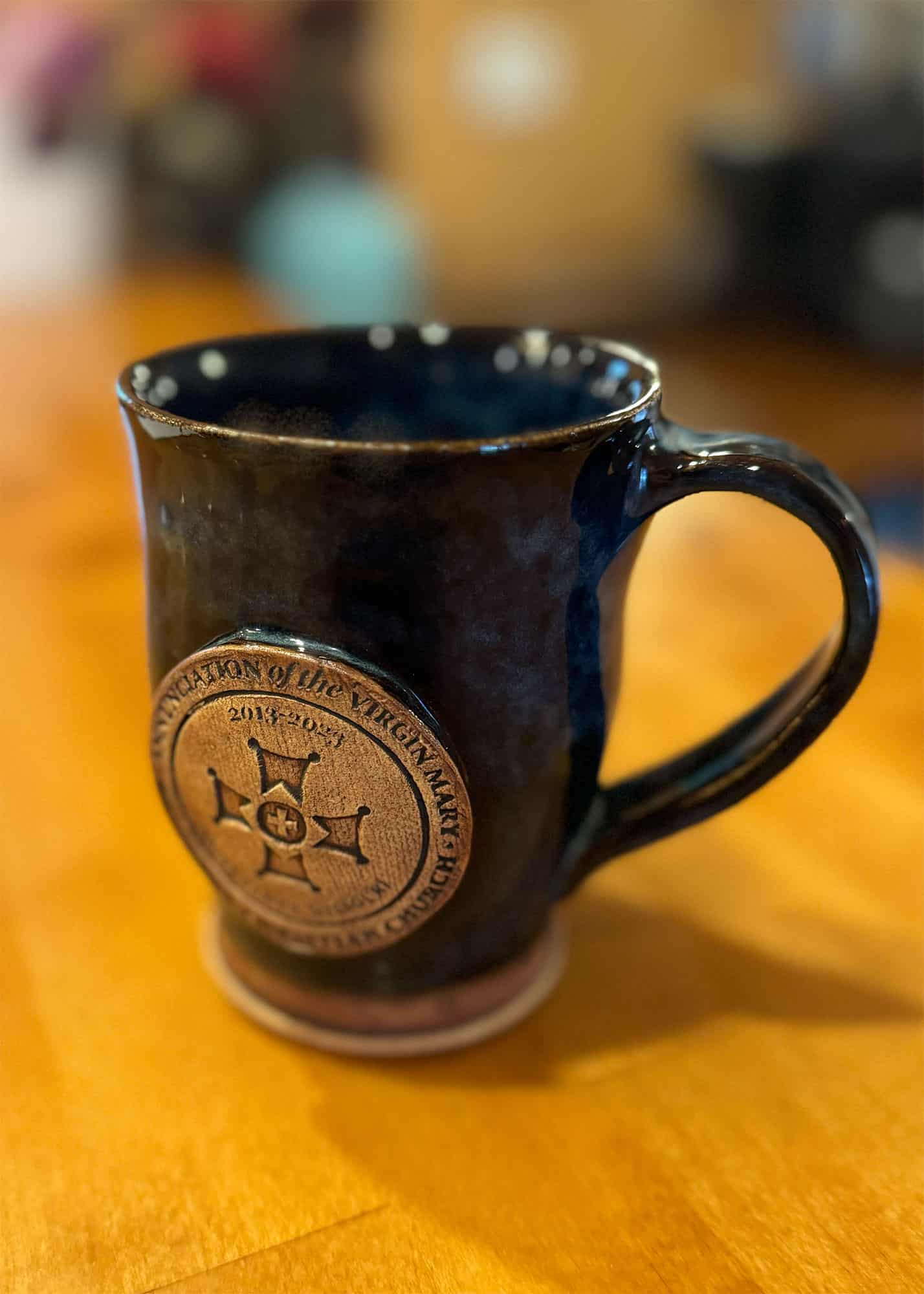 Hand-Thrown Annunciation Coffee Mug